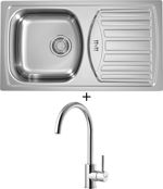 SET Alveus BASIC 150 fi 90 nerez + Alveus ROXA chrom