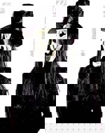 Maska latex Vřískot s kloboukem a vlasy, široký