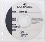 Durable obal pořadače na CD/DVD 2 CD/DVD/Blu-ray polypropylen transparentní, bílá 10 ks 523919