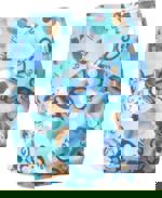 Bambusové plenkové kalhotky opice (modrá) (bambusové kalhotky)