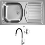 SET Alveus BASIC 150 tkaná struktura + Alveus MINTAS chrom/černá