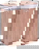 Koš na prádlo, bambusový, obdélníkový 13413