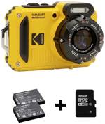 Kodak Pixpro WPZ2  plus  2 Akku  plus  microSD Bundle digitální fotoaparát 15 Megapixel Zoom (optický): 4 x žlutá akumulátor, blesk, paměťová karta stabilizace obrazu,
