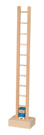 Originální dřevěná hračka - dřevěný artista - modrý