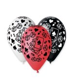 Balonek nafukovací Karty potisk