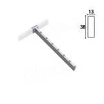 Prodejní systém ARKSYS, vodopád na profil 38x13mm,7 kolíčků, délka 400mm,satin