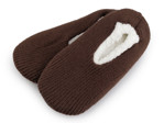 Pánská zimní domácí obuv s protiskluzem, barva 21 (vel. 43-46) hnědá