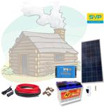 SVP solar Fotovoltaický ostrovní systém 115Wp, 12V, baterie 80Ah