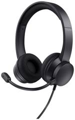 Trust HS-260 Headset uzavřená (Over Ear) kabelová stereo černá Počítače