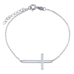 Stříbrný náramek křížek Melly