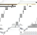 Leitz psací stůl pro práci vsedě i ve stoje bílá 65340001 Barva stolní desky: bílá elektricky výškově nastavitelné, výškově nastavitelné max. výška: 1300 mm