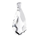 Stříbrný přívěsek kapka čirá se Swarovski® Crystals