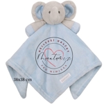 Baby Town báječný usínáček SLON modrý s šedou