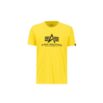 Tričko Alpha Industries Basic Big Logo - žluté, L