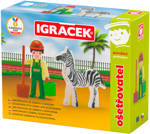 EFKO IGRÁČEK Ošetřovatel povolání set figurka kloubová se zebrou