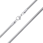 Kulatý řetízek z chirurgické oceli 3mm  42 cm