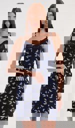 Dámská noční košile na ramínka Motýlci | Pyžama a Župany