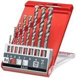 kwb 39800 kalená ocel sada spirálového vrtáku na kámen 8dílná 3 mm, 4 mm, 5 mm, 6 mm, 7 mm, 8 mm, 9 mm, 10 mm válcová stopka 8 ks