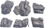 NOCH 58452 kusy skály pískovec 1 sada