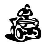 Samolepka silueta čtyřkolka na auto a motorku, tuning nálepka (3336)