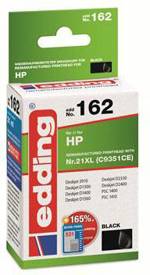 Edding Ink náhradní HP 21XL, C9351CE kompatibilní černá EDD-162 18-162