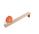 Originální dřevěná hračka - dřevěný chodící ježek - barevný