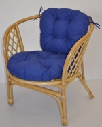 Polstr na křeslo Bahama tmavě modrý melír | RYCHLÉ DODÁNÍ