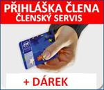 Členský servis registrace - přihláška člena + SLEVOVÝ KUPON NA DALŠÍ NÁKUP