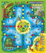 Hrací podložka-cesta kolem světa koberec