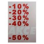 Papírový banner, plakát SKONTO 680 x 980 mm, "AKCE", růžový, 1 ks