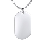 ID přívěsek Dog Tag včetně řetízku 70 cm z chirurgické oceli