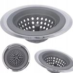 Nerezovo silikonová zátka pro umyvadlo