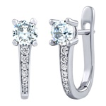 Stříbrné náušnice Samba s Brilliance Zirconia