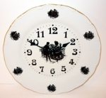 Nástěnné hodiny TALÍŘOVÉ -  rokoko