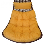 Polstr na závěsnou houpačku Margarita - látka žlutý melír | RYCHLÉ DODÁNÍ