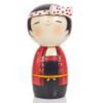 Japonská panenka Kokeshi Wassyoi Girl